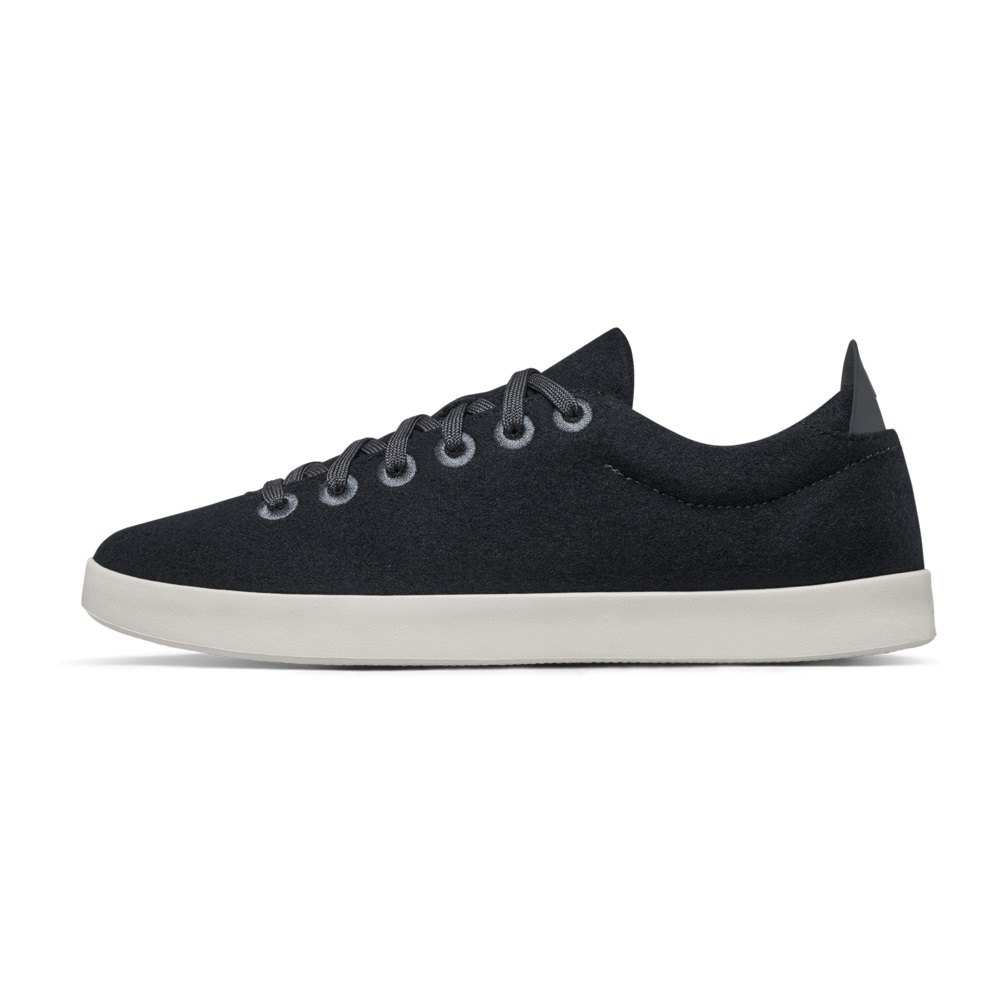 Allbirds Men\'s Wool Pipers - Sneakers Black - RDZ328140